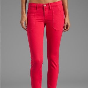 Game Day ready ! RED Juicy Couture Cargo Skinny Denim 28 Like new